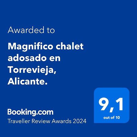 Magnifico Chalet Adosado En Torrevieja, Alicante. 外观 照片